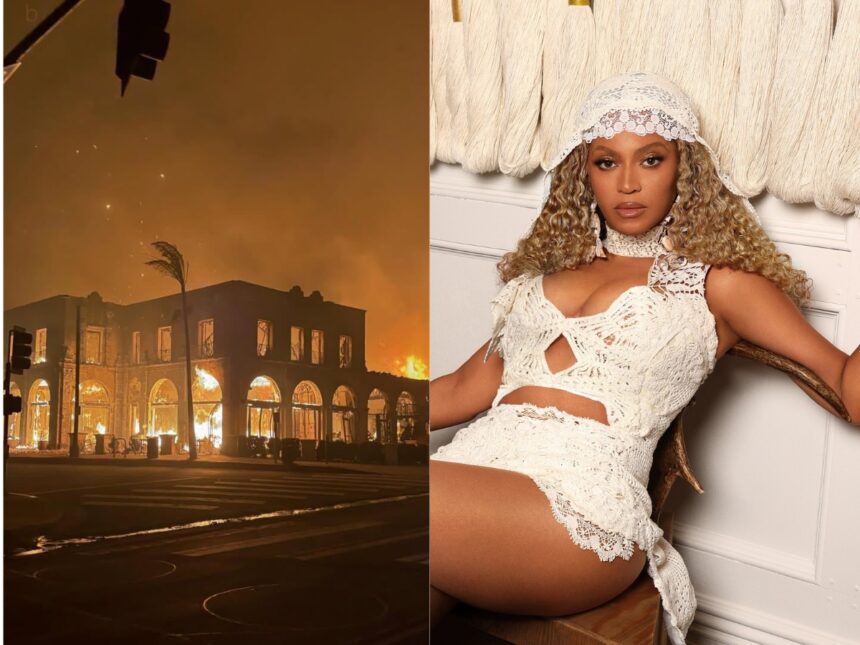Η Beyoncé Δωρίζει 2,5 Εκατομμύρια Δολάρια για τις Πυρκαγιές στο Λος Άντζελες