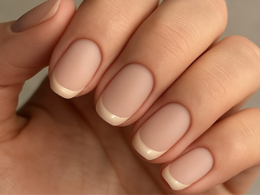 Glossy over Matte: Το ανάποδο γαλλικό μανικιούρ που αλλάζει τους κανόνες
