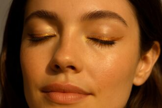 Sun-Kissed Eyeliner: Το χρυσό ή μπρονζέ περίγραμμα που φωτίζει το βλέμμα