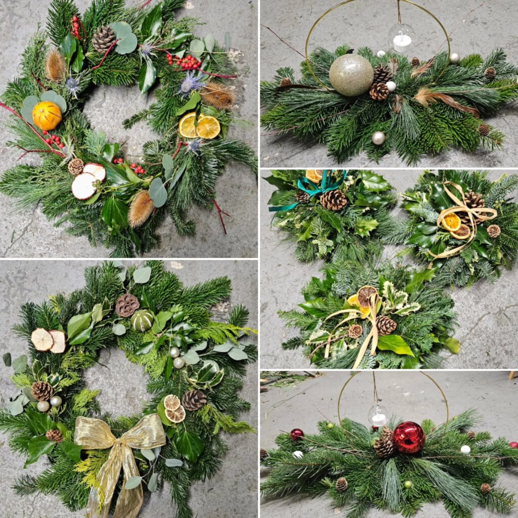 Χριστουγεννιάτικο diy centerpiece με αποξηραμένο πορτοκάλι, κανέλα και φύλλα ελάτου για ζεστή γιορτινή διακόσμηση