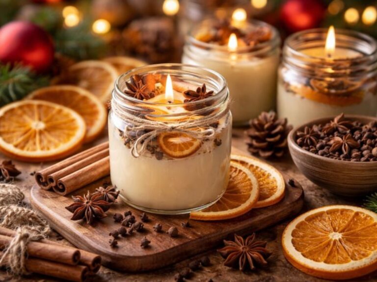 DIY αρωματικά κεριά: Άρωμα γιορτής με μπαχαρικά