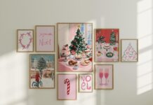 Κομψές girly πινελιές στη χριστουγεννιάτικη διακόσμηση για απαλό, ζεστό αποτέλεσμα