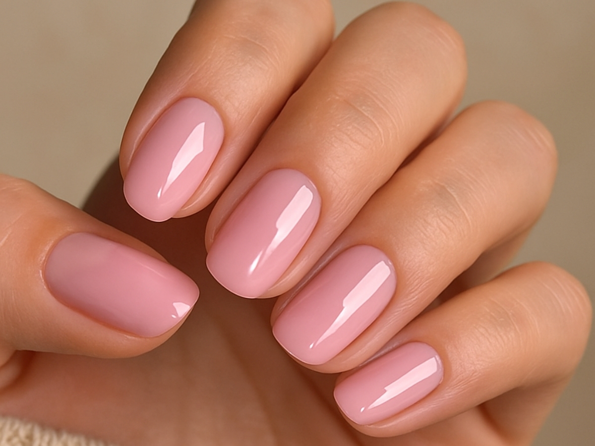 Λαμπερά ροζ νύχια, η πιο κομψή επιλογή για φυσικό και καθαρό look