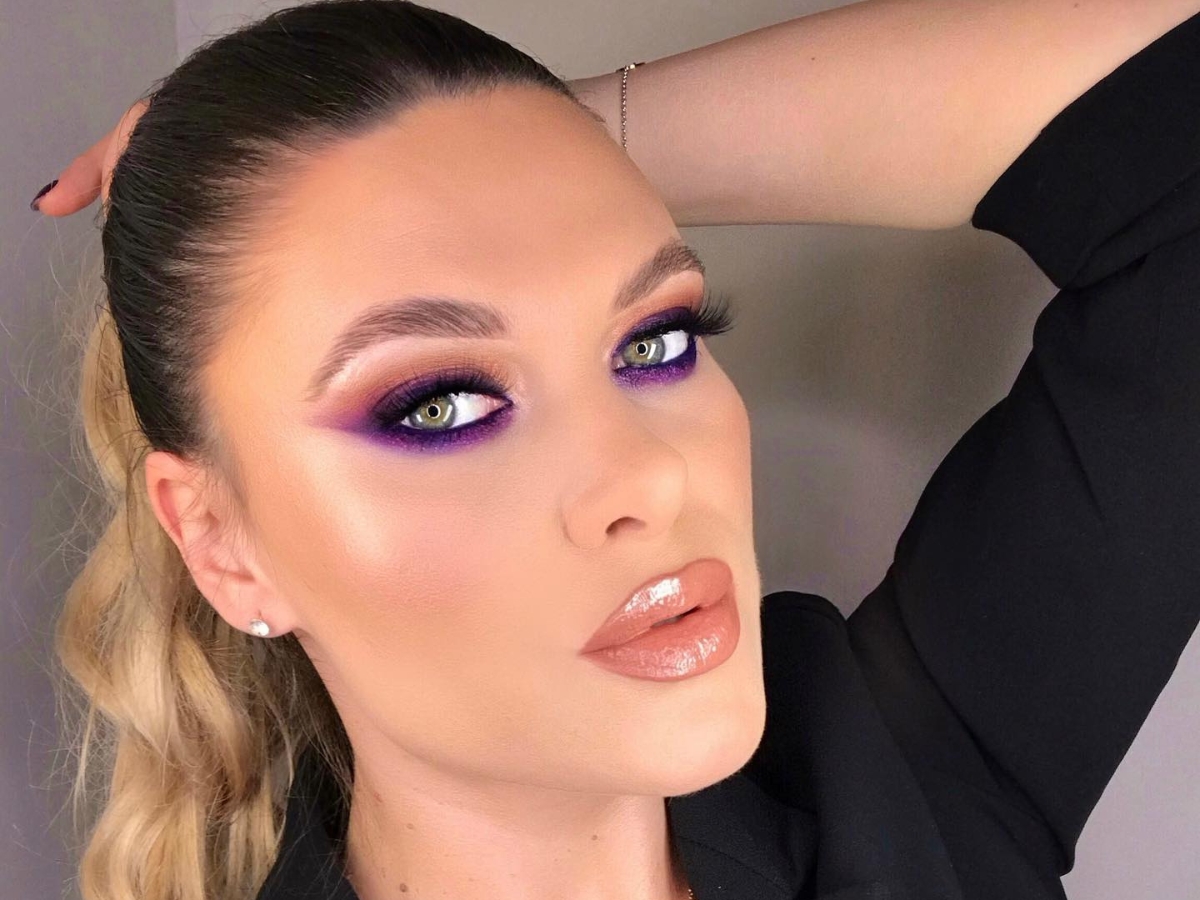 Smokey μάτια σε αποχρώσεις πολύτιμων λίθων: Μωβ, σμαραγδί και navy για λαμπερές εμφανίσεις