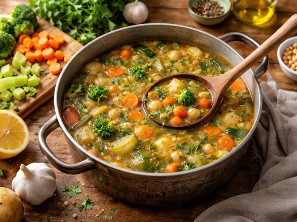 Σούπα από leftover λαχανικά, αξιοποιήστε υγιεινά το φαγητό που περίσσεψε