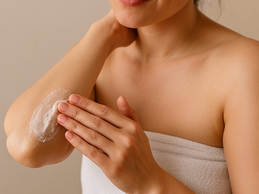 Λεία επιδερμίδα σε ξηρά σημεία, φυσικά και απαλά