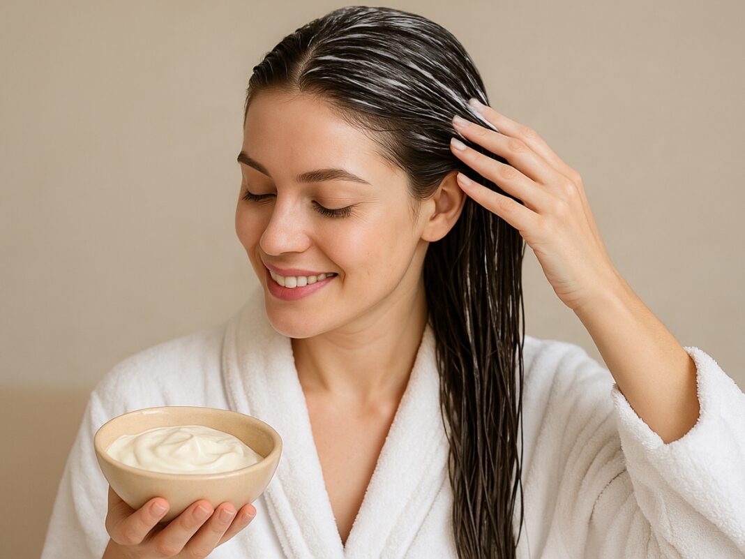 Μάσκα μαλλιών για βαθιά λάμψη τις κρύες μέρες του χειμώνα