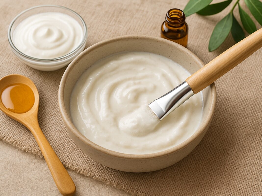 Μάσκα λάμψης με γιαούρτι για φυσικά ανανεωμένο δέρμα