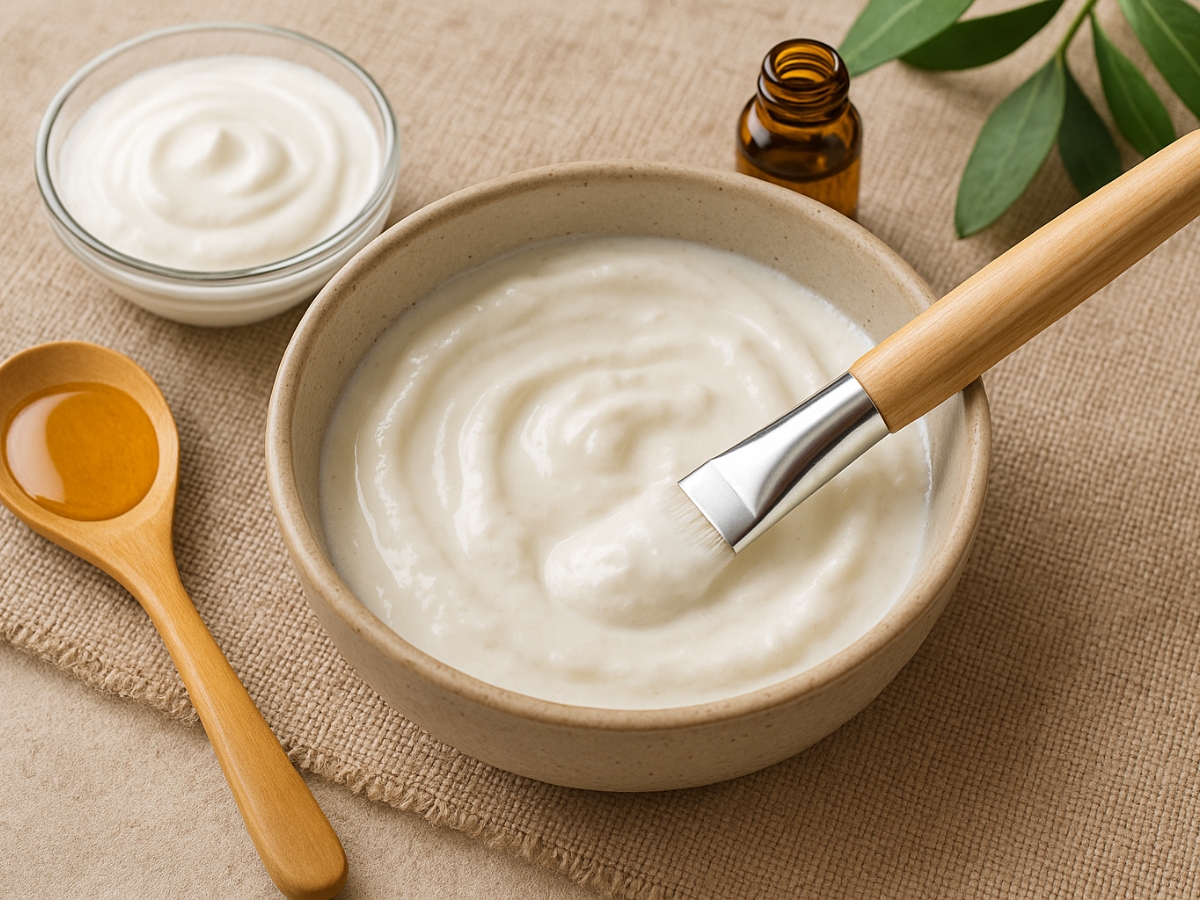 Μάσκα λάμψης με γιαούρτι για φυσικά ανανεωμένο δέρμα