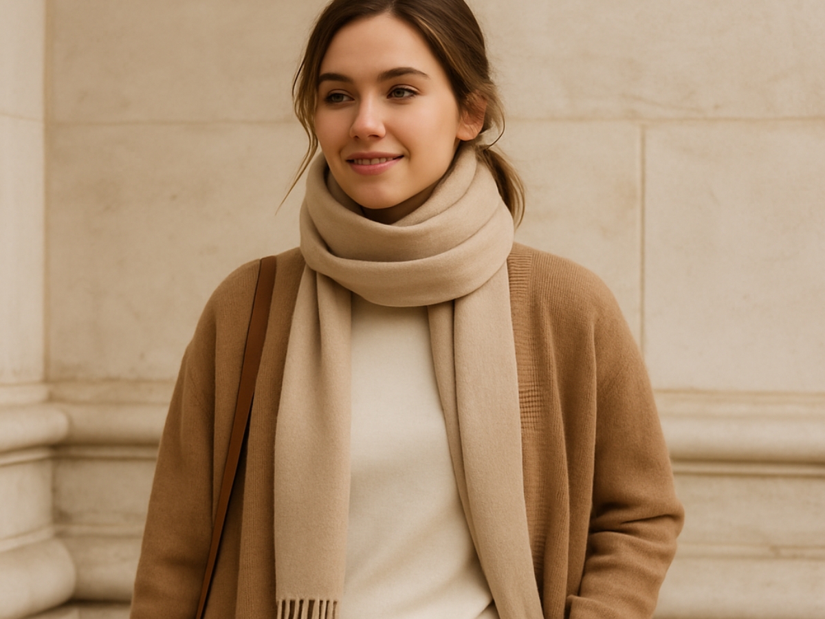 Ζεστό και κομψό πρωινό look, με μίνιμαλ πινελιές που ταιριάζουν σε κάθε μέρα