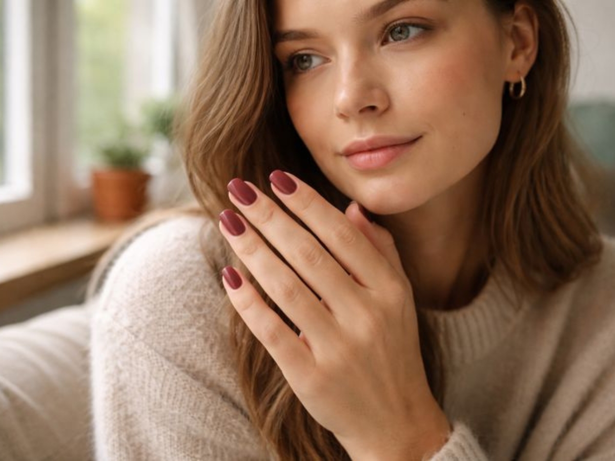 Muted berry nails: το σκούρο χρώμα που δεν δείχνει βαρύ