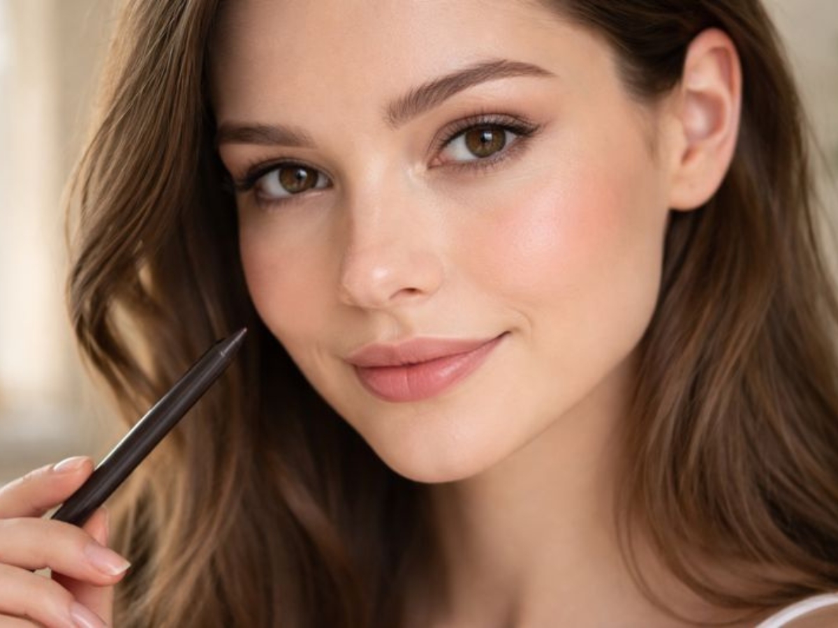 Soft brown eyeliner για ρομαντικό βλέμμα χωρίς ένταση