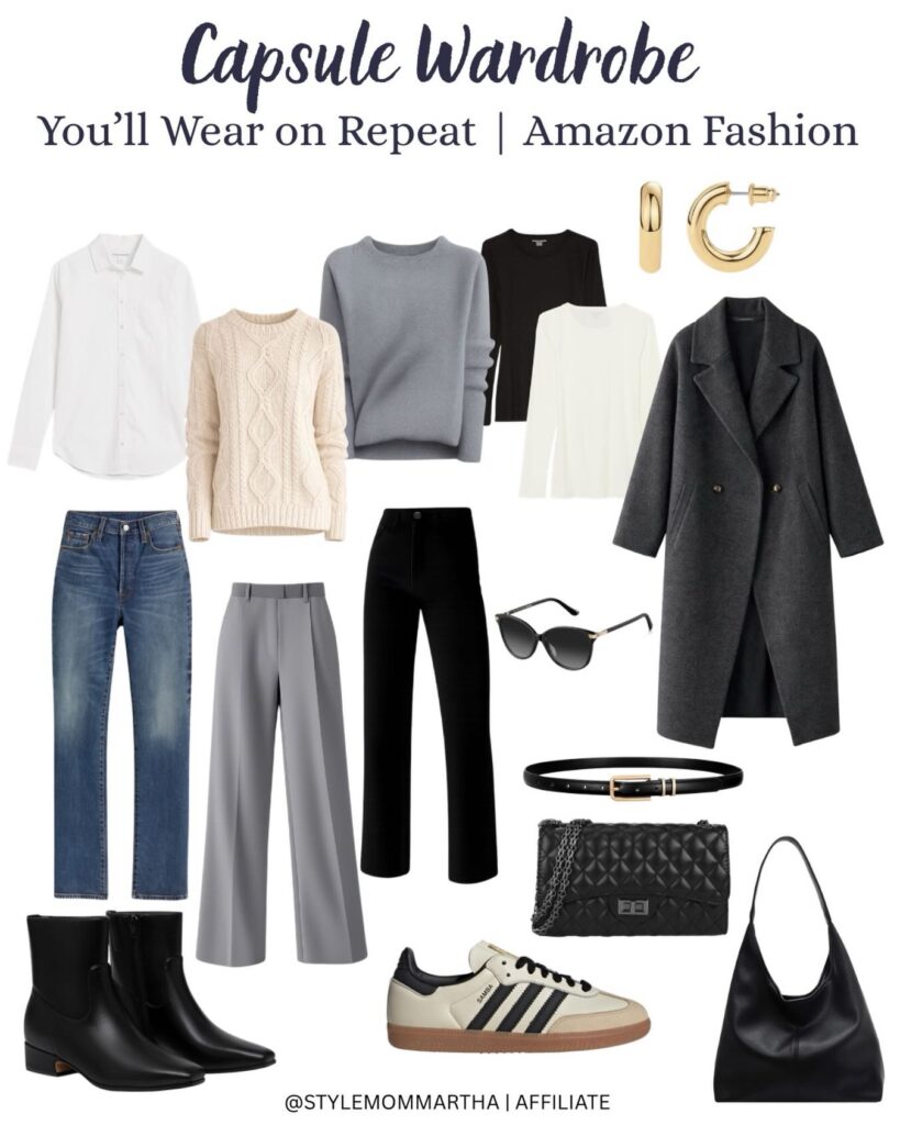 Capsule γκαρνταρόμπα για το 2026: 25 κομμάτια, 60 σύνολα (με λίστα αγορών)