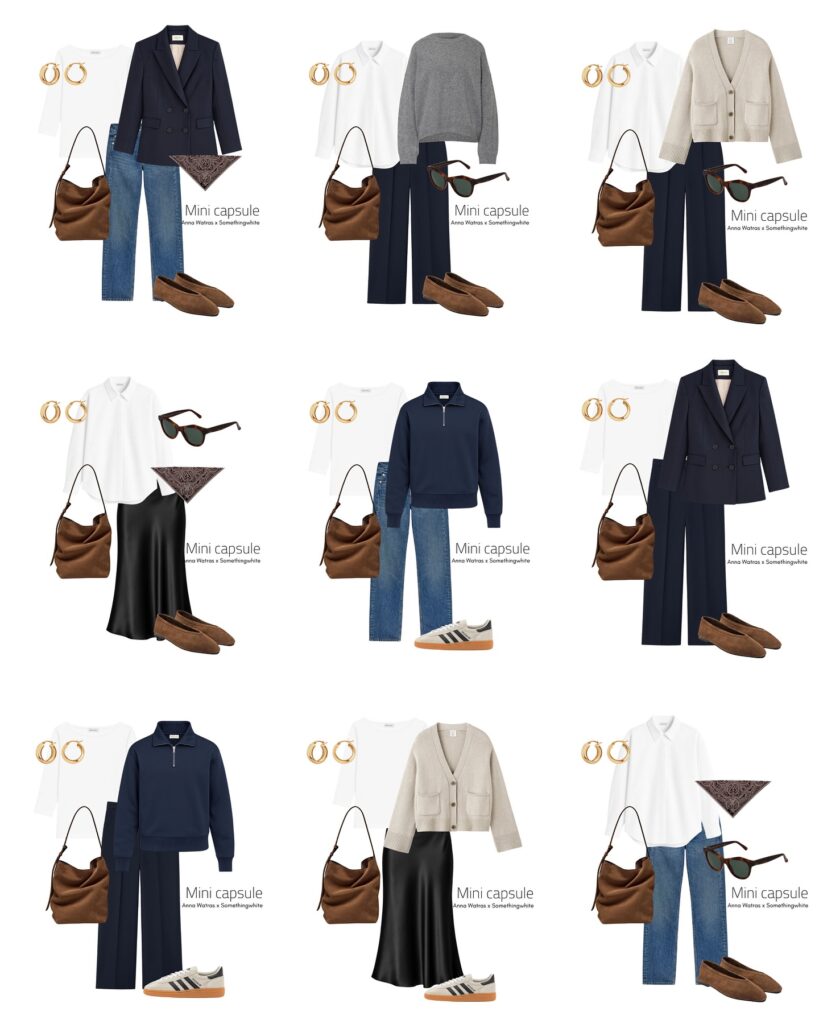 Capsule γκαρνταρόμπα για το 2026: 25 κομμάτια, 60 σύνολα (με λίστα αγορών)