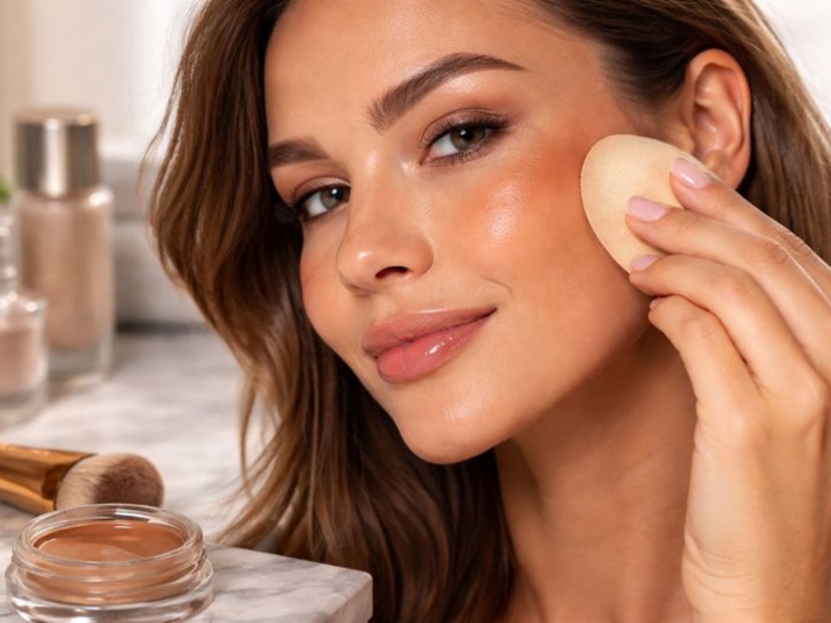 Cream bronzer: Δοκιμάστε μόνο στα ψηλά σημεία για φυσικό sculpt