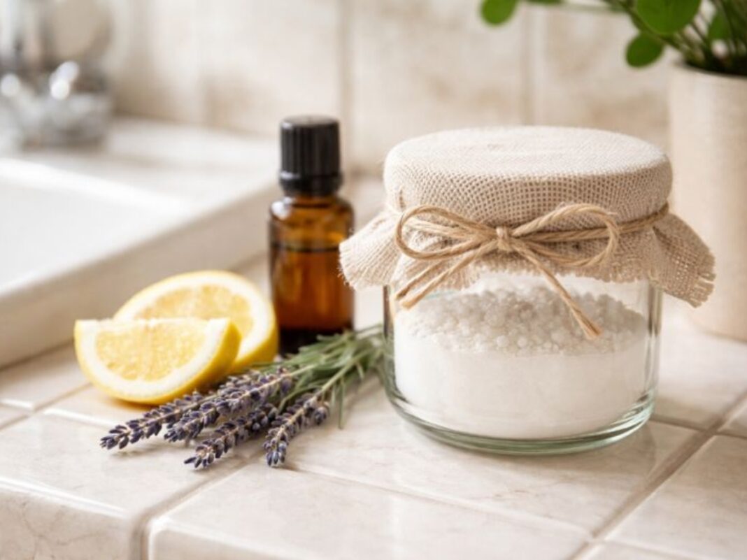 DIY αποσμητικό χώρου για το μπάνιο με μαγειρική σόδα