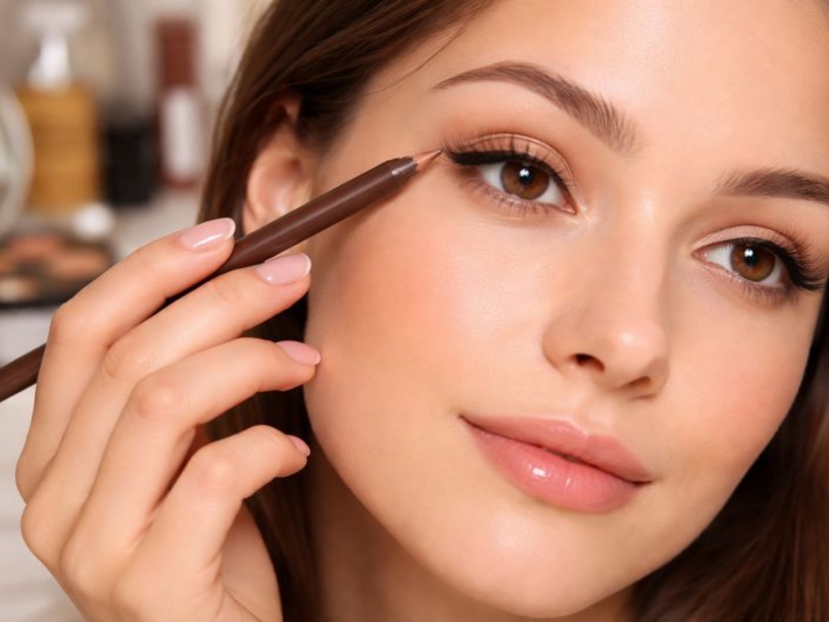 Γιατί το καφέ μολύβι ματιών δείχνει πιο ξεκούραστο από το μαύρο