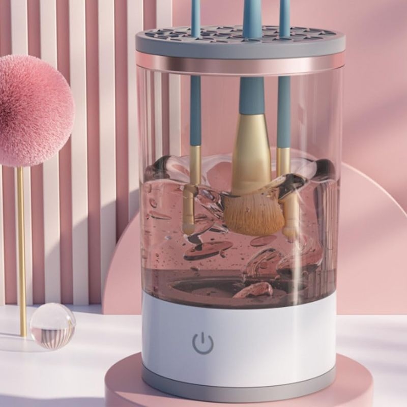 DIY καθαριστικό πινέλων μακιγιάζ με ήπια υλικά