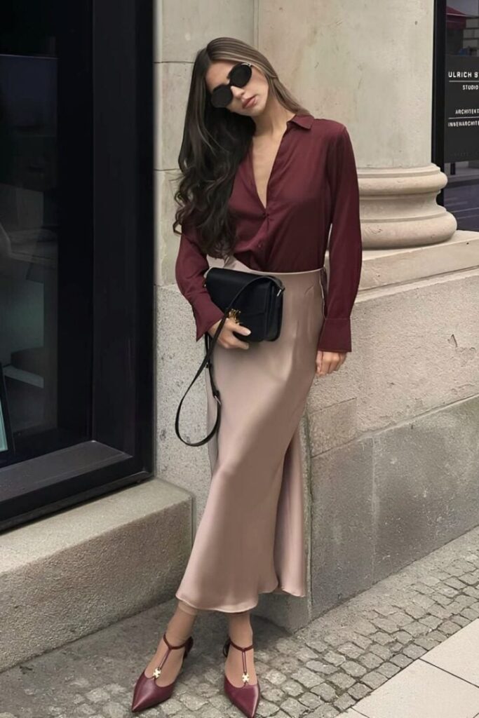 Μεταξωτές υφές σε καθημερινά outfits: Γιατί δείχνουν πιο «τρυφερά» στο μάτι