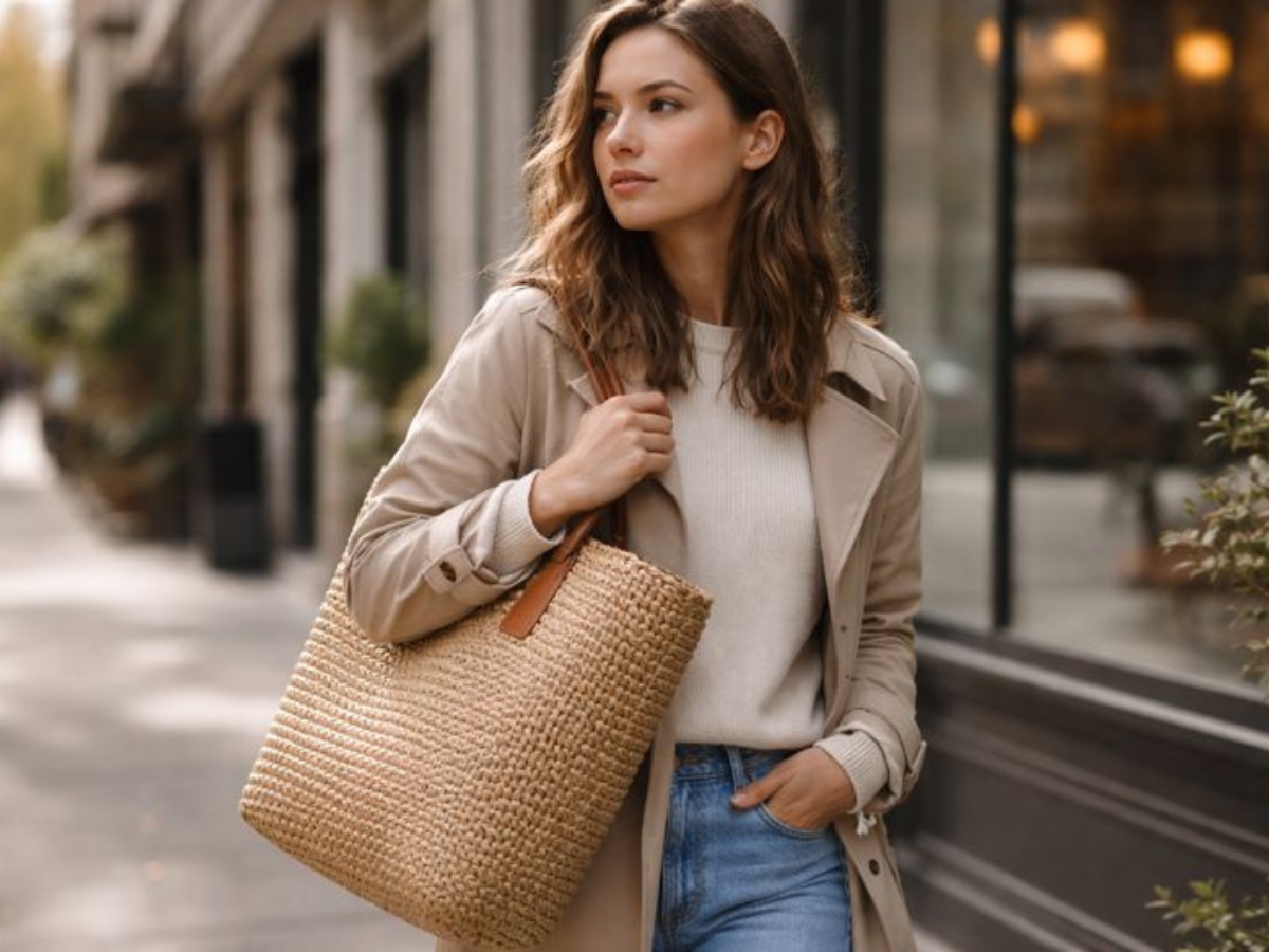 Πλεκτές τσάντες πόλης: Γιατί επανέρχονται εκτός καλοκαιριού