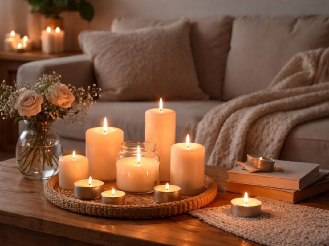 Ρομαντικός φωτισμός με κεριά: Πώς να δημιουργήσεις ατμόσφαιρα χωρίς υπερβολές