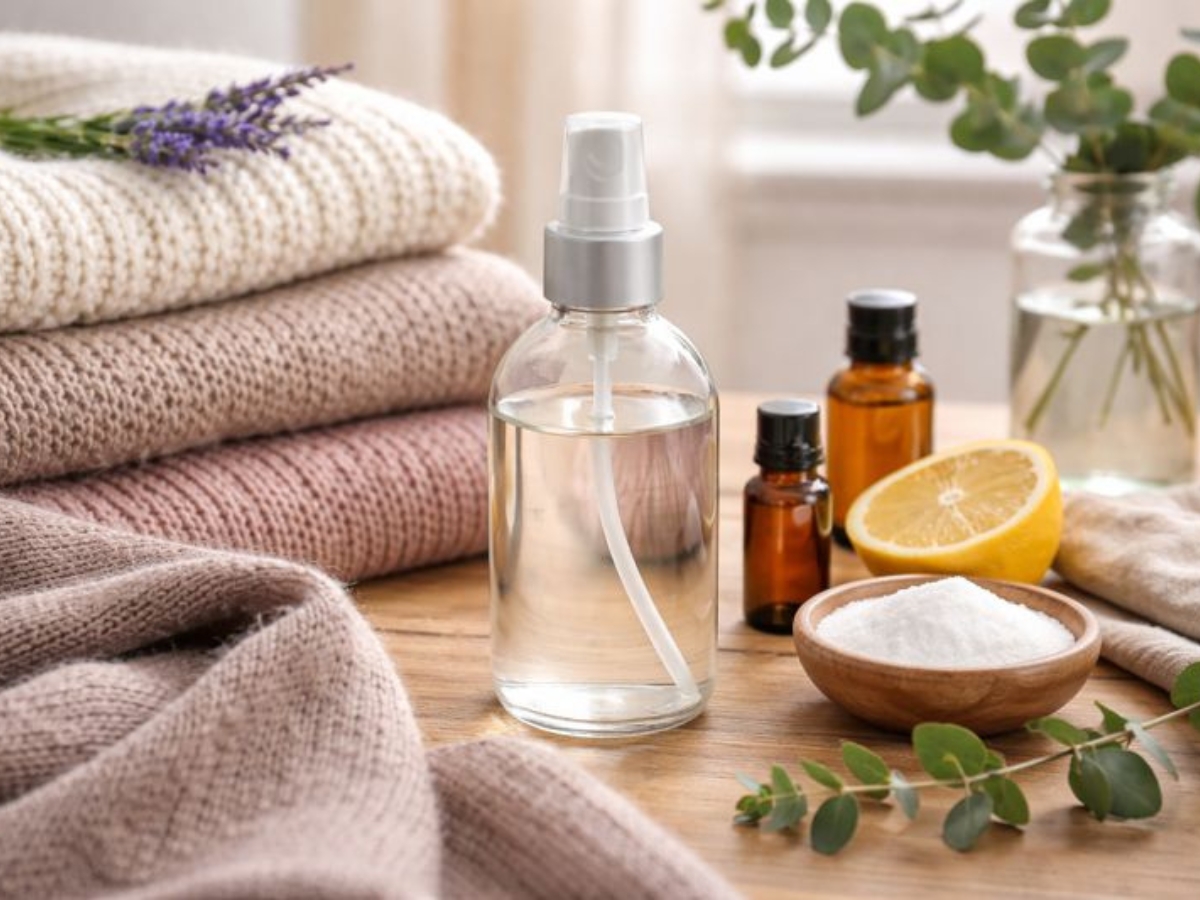 DIY σπρέυ φρεσκάδας για πλεκτά χωρίς πλύσιμο