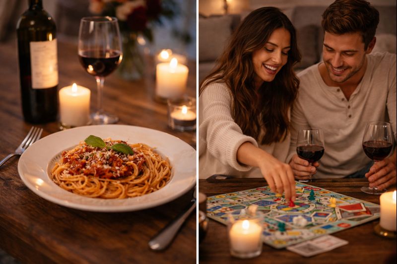 Ιδέες για βραδιά Αγίου Βαλεντίνου στο σπίτι χωρίς πίεση