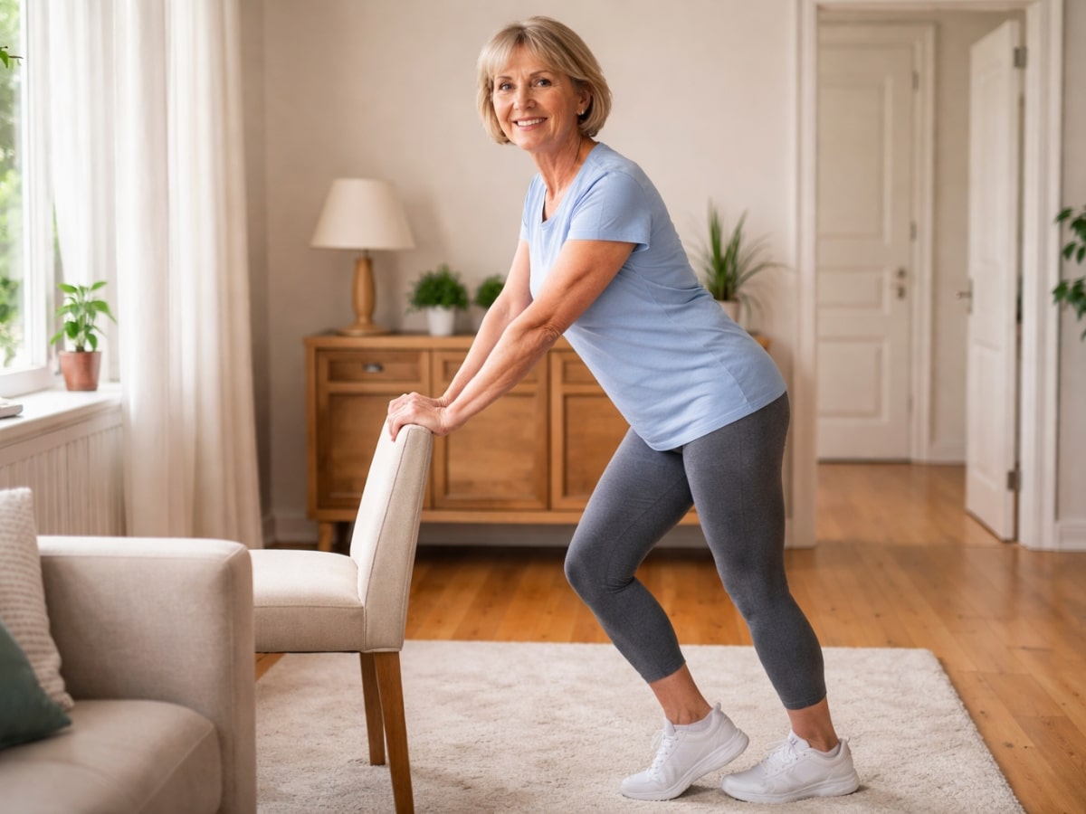 Ήπιες ασκήσεις για ενδυνάμωση ποδιών μετά τα 60: Κινήσεις που δυναμώνουν σώμα και αυτοπεποίθηση