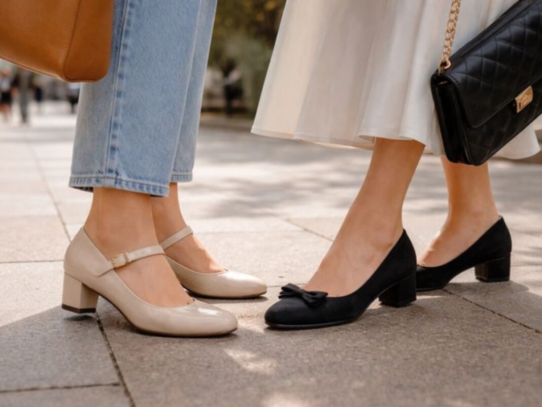 Μπαλαρίνες με τακούνι: Η κομψή τάση παπουτσιών που κυριαρχεί στη μόδα