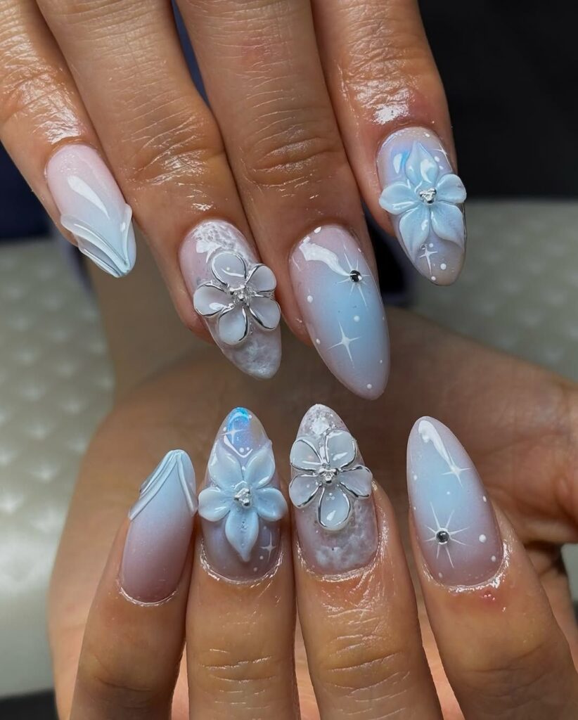 Λουλούδια στα νύχια: 22 ρομαντικά σχέδια για την άνοιξη