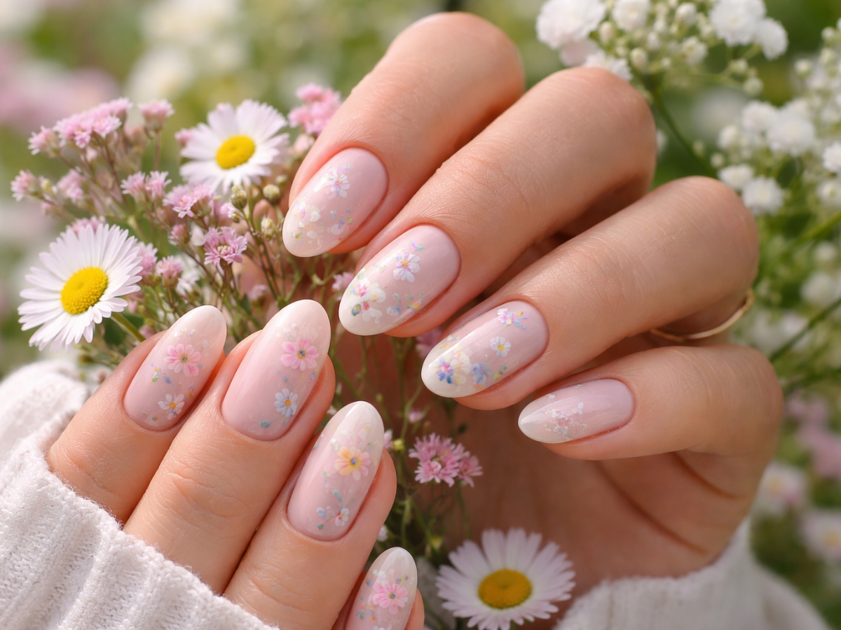 Λουλούδια στα νύχια: 22 ρομαντικά σχέδια για την άνοιξη