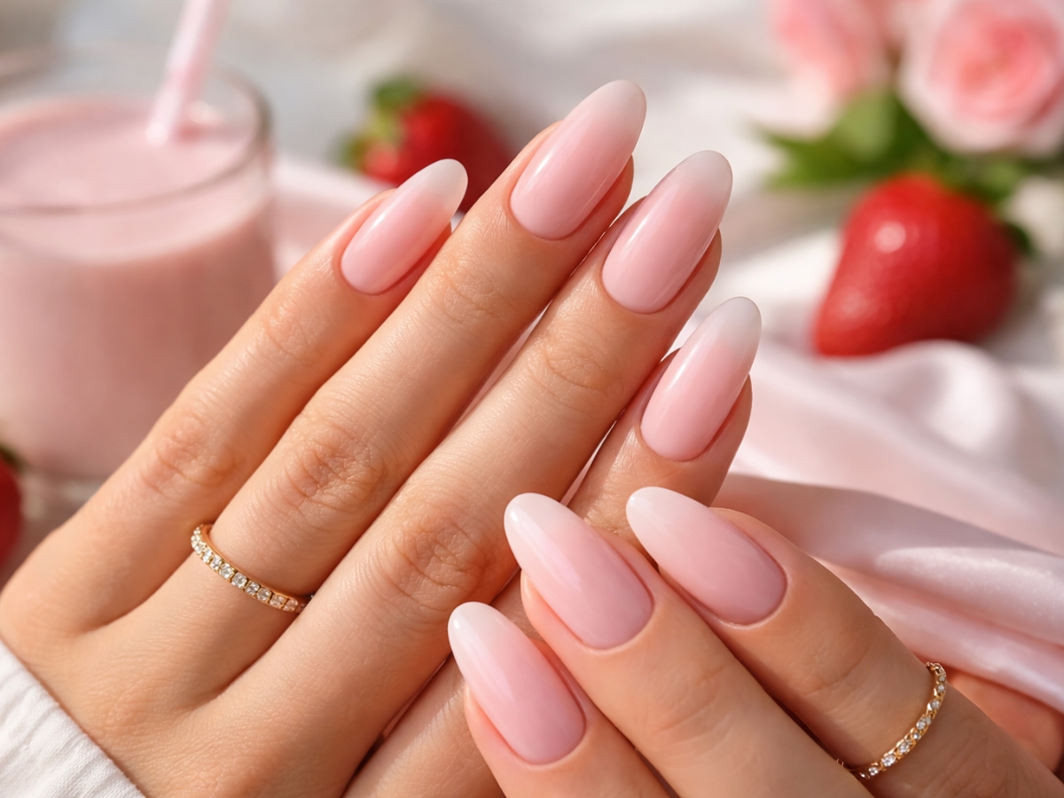 Strawberry milk nails: Το ροζ που δείχνει ακριβό - 25 ιδέες για κάθε μήκος