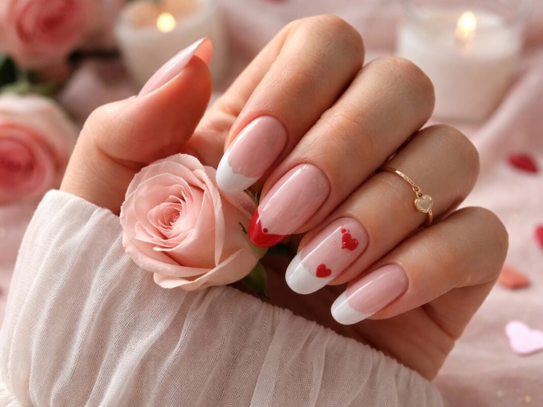 Γαλλικό μανικιούρ για του Αγίου Βαλεντίνου: 10 ρομαντικές ιδέες που αξίζει να δοκιμάσετε