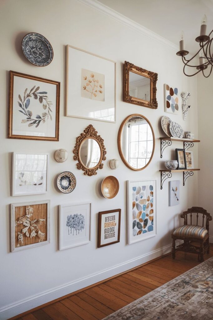 Gallery Wall DIY: 7 ιδέες για να μεταμορφώσεις έναν γυμνό τοίχο σε μια εβδομάδα