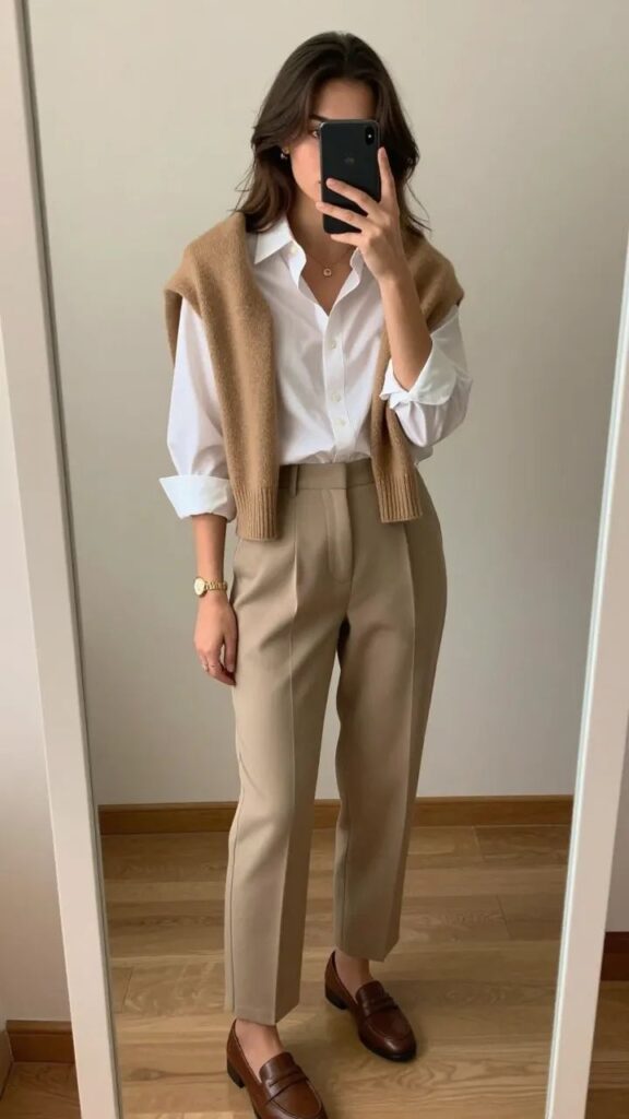 Το παντελόνι με ίσια γραμμή είναι η λύση για τα πρωινά που δεν έχεις χρόνο να σκεφτείς