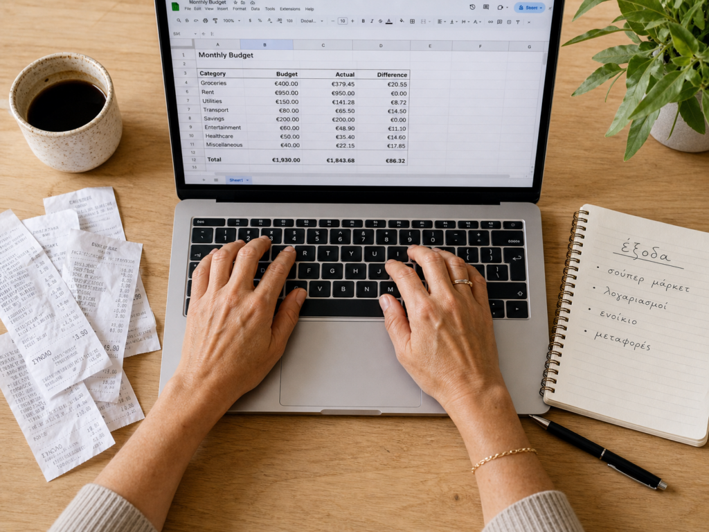 Δωρεάν spreadsheet οικογενειακού budget - έτοιμο για να κατεβάσεις