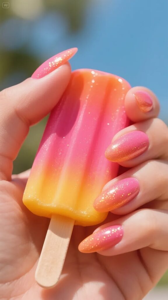 Popsicle nails: Πώς να πετύχεις το ζουμερό μανικιούρ που θυμίζει γρανίτα