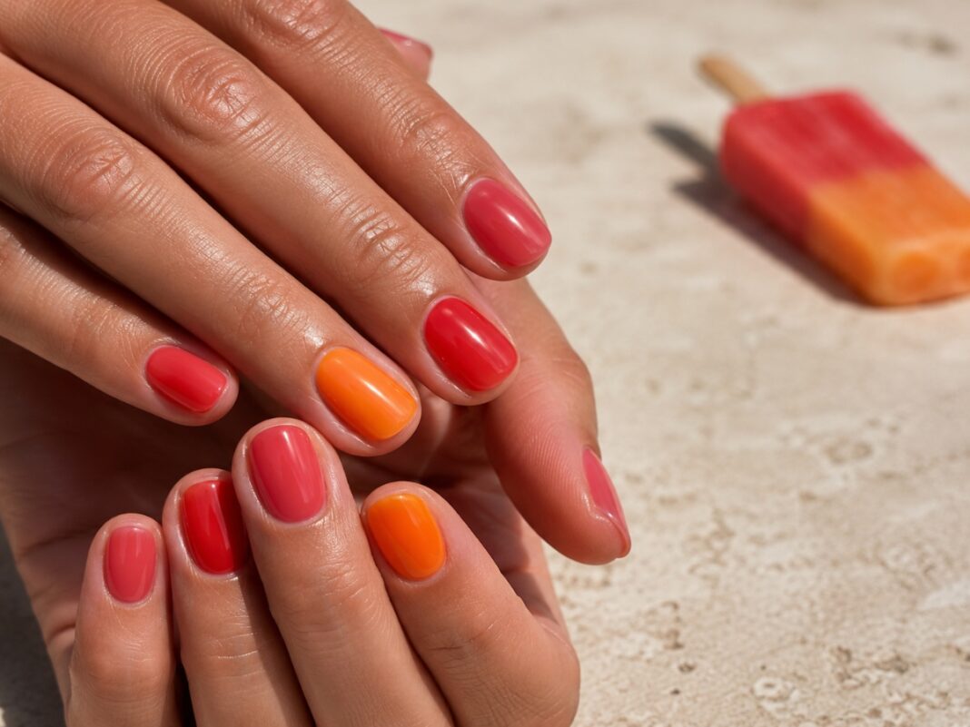 Popsicle nails: Πώς να πετύχεις το ζουμερό μανικιούρ που θυμίζει γρανίτα Popsicle nails: Πώς να πετύχεις το ζουμερό μανικιούρ που θυμίζει γρανίτα