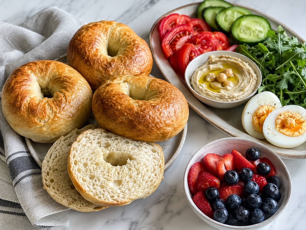 Protein bagels με 2 υλικά: Τι προσφέρουν και πώς γίνονται πλήρες γεύμα