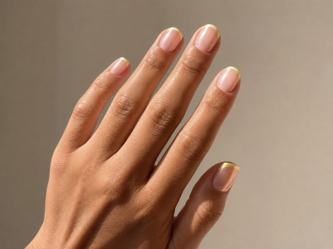 Lemon chrome tips: Η δροσερή εκδοχή του γαλλικού για μαυρισμένα χέρια Lemon chrome tips: Η δροσερή εκδοχή του γαλλικού για μαυρισμένα χέρια